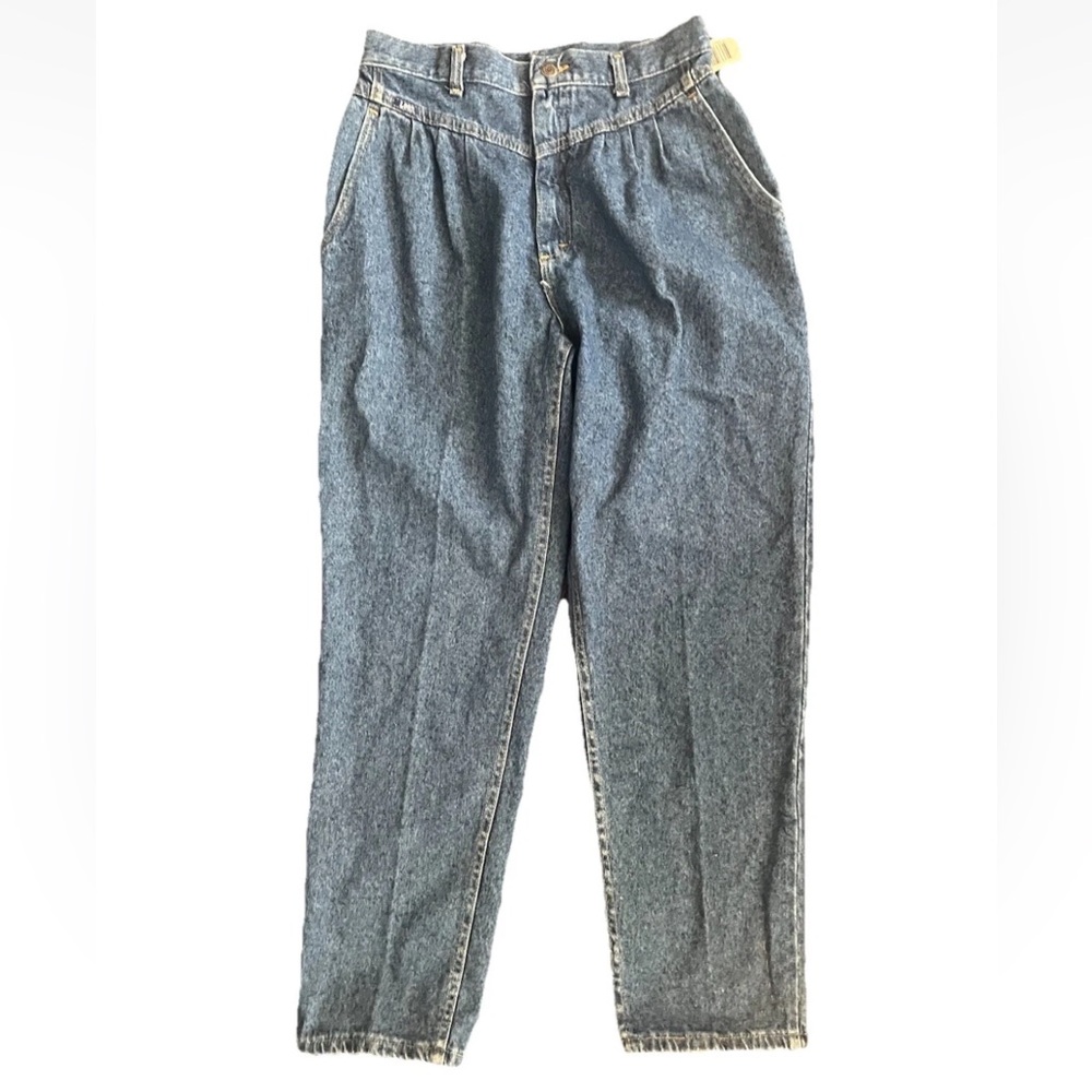 NWT Sz12 Vtg DeadStock Lee Pleated Yoke 90s Relaxed Fit High Rise Mom Jeans